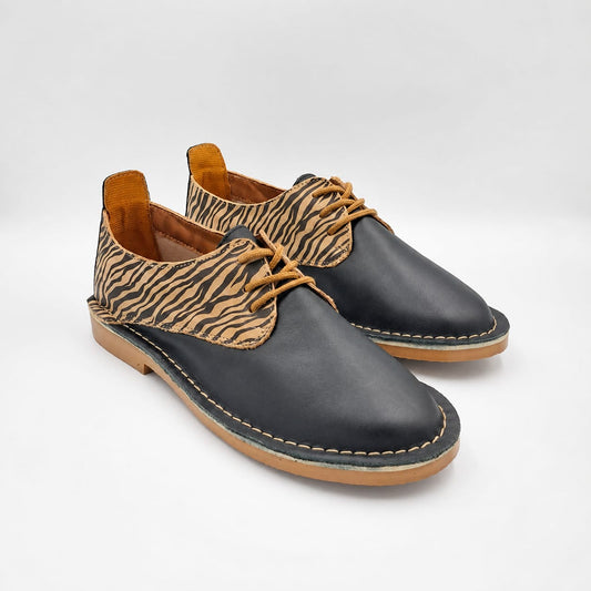 Zebra Print Vellie Leather