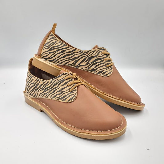 Zebra Print Vellie Leather