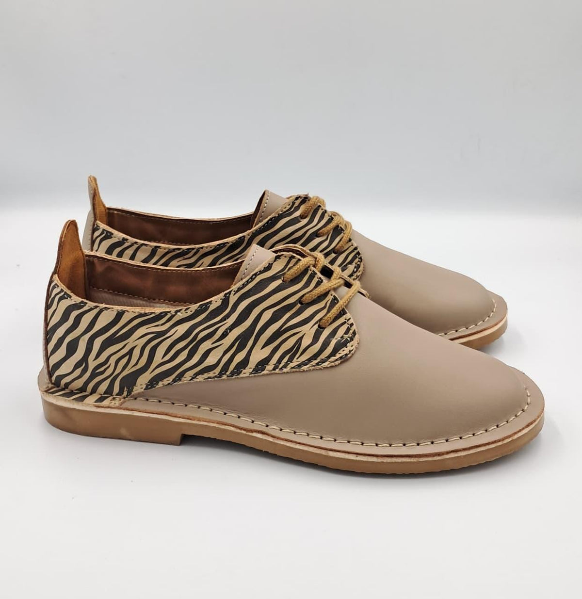 Zebra Print Vellie Leather