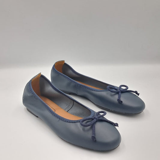 Elasticated Bow Pump - Leather