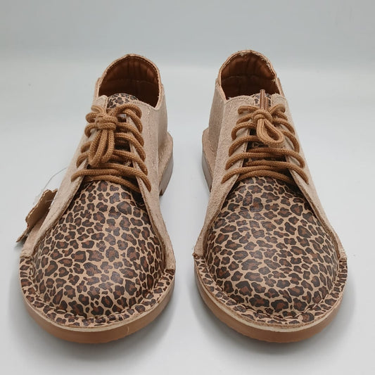 Beige Dallas Leopard Leather Vellie