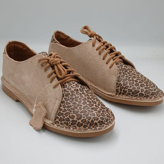 Beige Dallas Leopard Leather Vellie